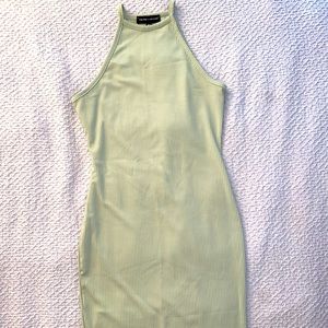 missguided x carli bybel ribbed body con dress